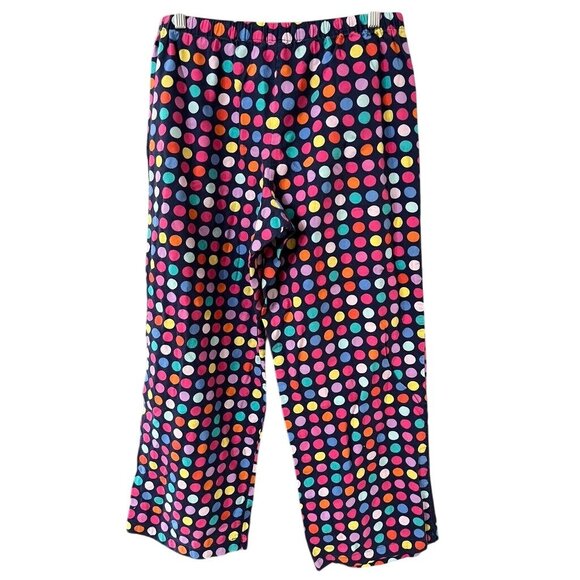 EUC AFTER PARTY Flannel Victoria's Secret Colorful Polka Dot Cotton Pajama Set - Picture 4 of 10